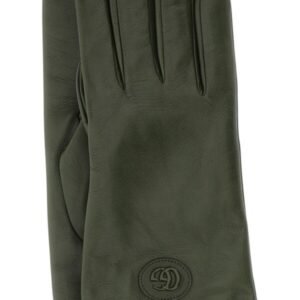 Gucci Man Military Green Nappa Leather Gloves | AlmaBagz