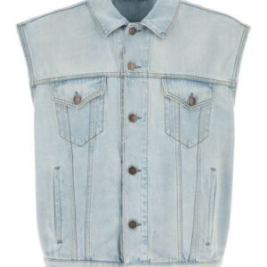 Gucci Man Denim Sleeveless Jacket | AlmaBagz