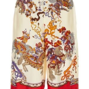 Gucci Man Printed Silk Bermuda Shorts | AlmaBagz