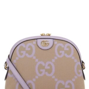 Gucci Woman Jumbo Gg Fabric Small Ophidia Crossbody Bag | AlmaBagz