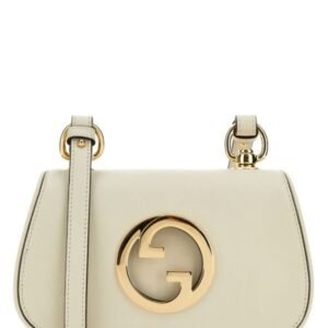 Gucci Woman Ivory Leather Gucci Blondie Crossbody Bag | AlmaBagz