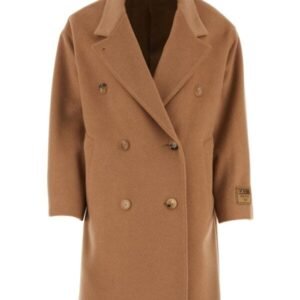 Gucci Woman Cappuccino Wool Coat | AlmaBagz