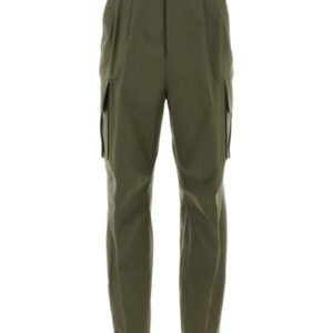 Gucci Man Army Green Cotton Cargo Pant | AlmaBagz