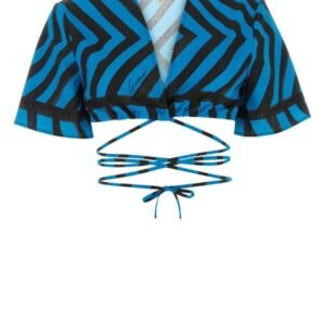 Gucci Woman Printed Cotton Blend Crop Top | AlmaBagz