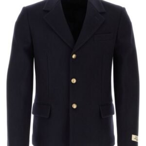 Gucci Man Midnight-Blue Viscose Blazer | AlmaBagz