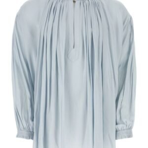 Gucci Man Pastel Light-Blue Silk Shirt | AlmaBagz