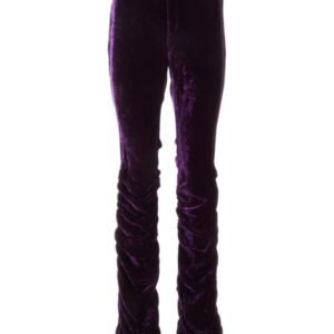 Gucci Woman Purple Velvet Pant | AlmaBagz