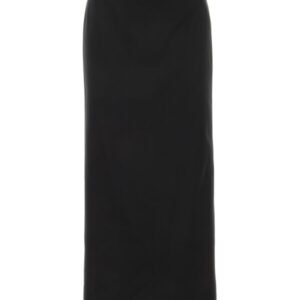 Gucci Woman Black Satin Skirt | AlmaBagz