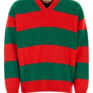 Gucci Man Embroidered Stretch Wool Blend Sweater | AlmaBagz