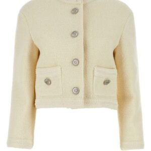 Gucci Woman Ivory Wool Blend Blazer | AlmaBagz