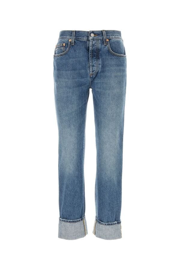 Gucci Woman Denim Jeans | AlmaBagz