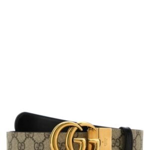 Gucci Woman Gg Supreme Fabric Gg Marmont Reversible Belt | AlmaBagz