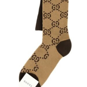 Gucci Woman Embroidered Stretch Cotton Blend Socks | AlmaBagz