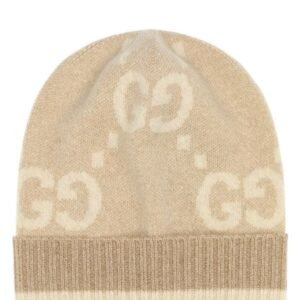 Gucci Woman Embroidered Cashmere Blend Beanie Hat | AlmaBagz
