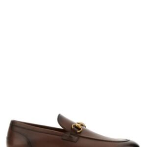Gucci Man Two-Tone Leather Loafers | AlmaBagz