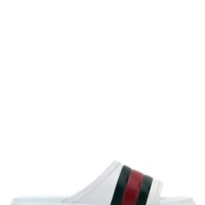 Gucci Man White Rubber Slippers | AlmaBagz