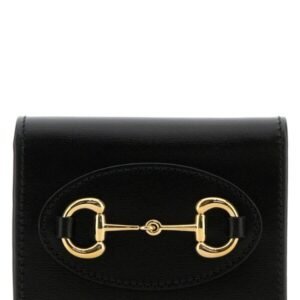 Gucci Woman Black Leather Horsebit 1955 Wallet | AlmaBagz