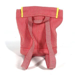 HERMES Backpack canvas Red Shuval horse Horse Stripe Caval | AlmaBagz