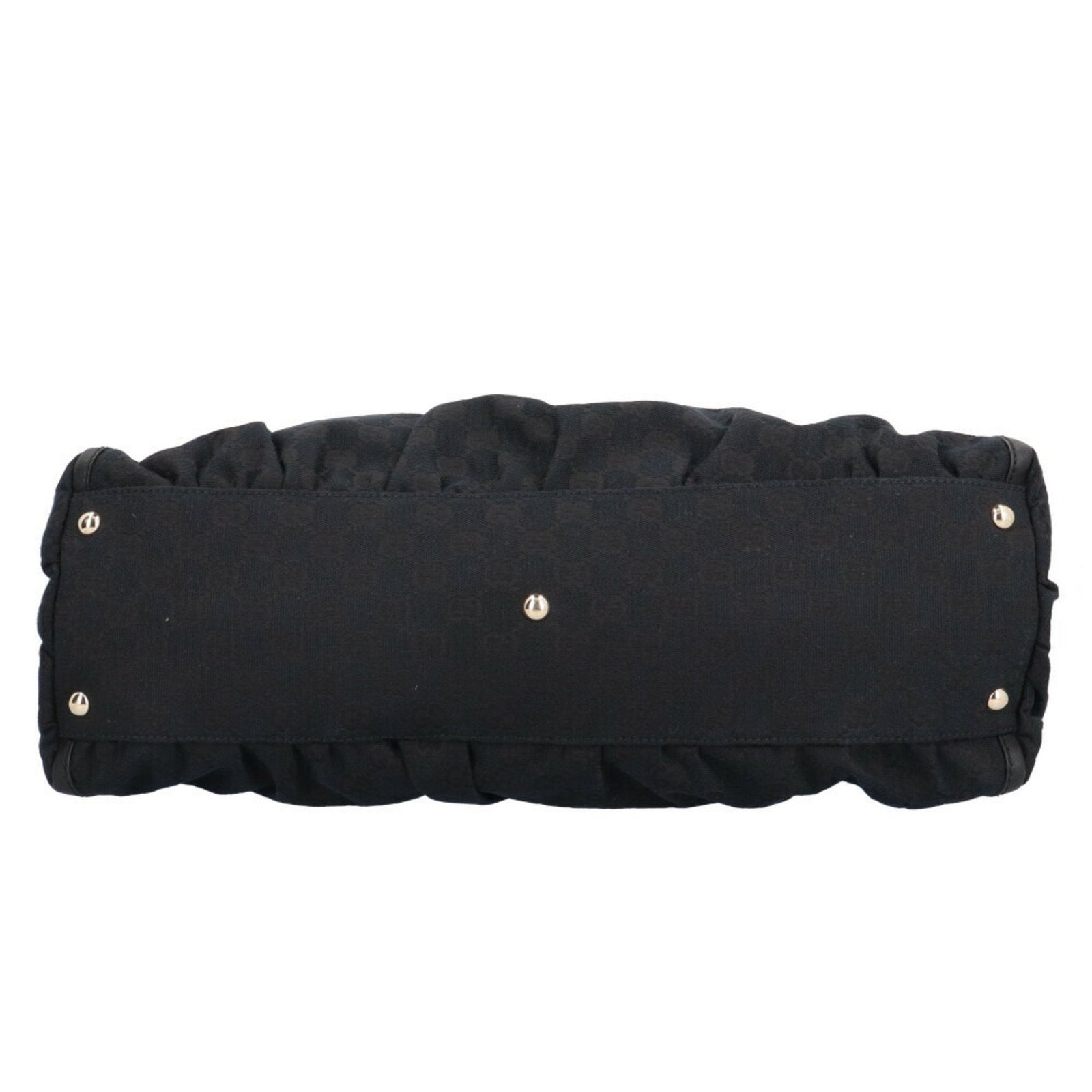 GUCCI Abbey GG Campus Shoulder Bag Canvas Black Women's | AlmaBagz - Image 3