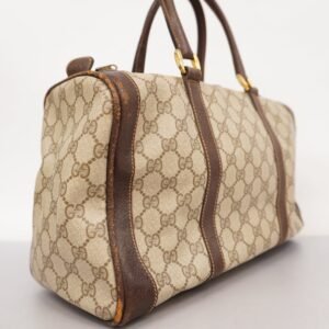 GUCCI GG Supreme GG Supreme 98 002 468 Women's PVC,Leather Handbag Beige | AlmaBagz