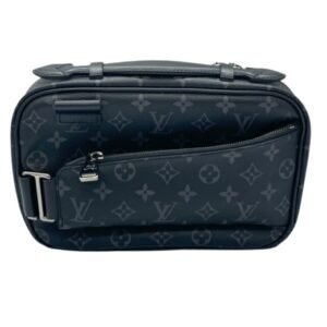 LOUIS VUITTON Bum Bag Monogram Eclipse M42906 Handbag Shoulder Body Black Women Men | AlmaBagz