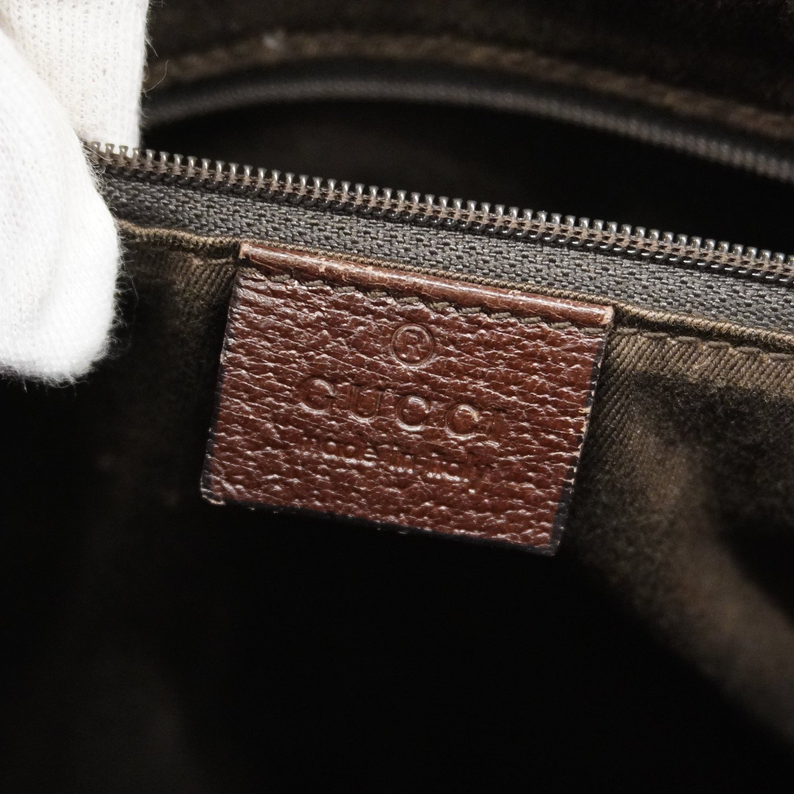 GUCCI GG Canvas Shoulder Bag 113013 Women's Shoulder Bag Beige,Dark Brown | AlmaBagz - Image 6