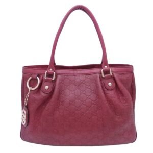 Gucci shoulder bag sima burgundy leather tote 296835 | AlmaBagz