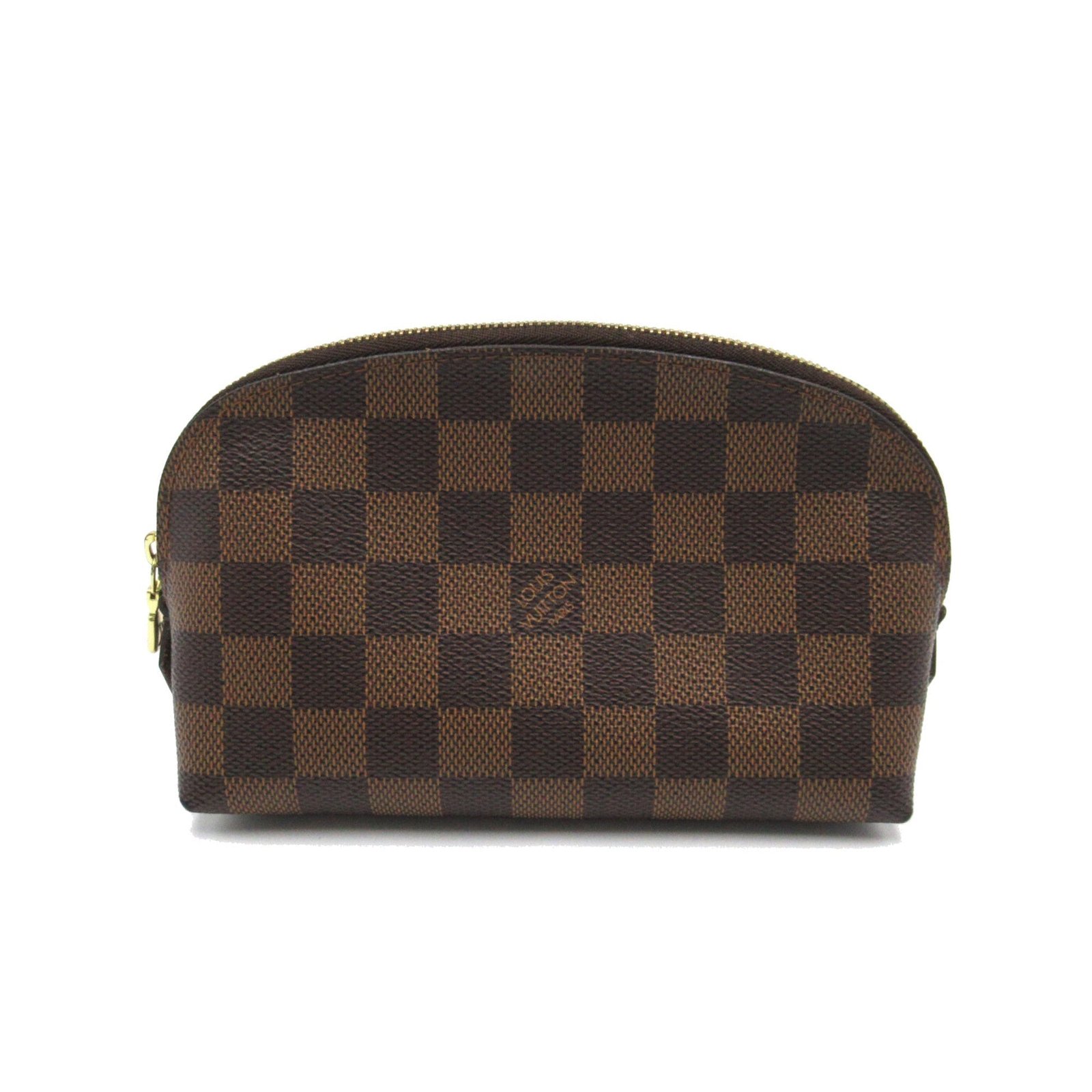 LOUIS VUITTON Pochette Cosmetic PM Brown Damier PVC coated canvas N47516 | AlmaBagz - Image 10