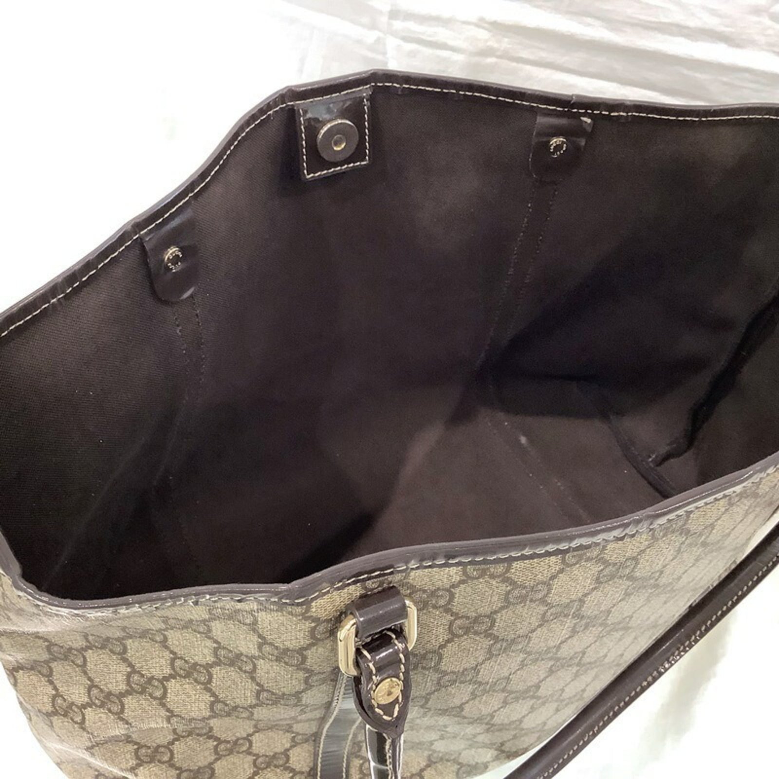 Gucci (Gucci) GG Pattern Tote Bag PVC Coated Canvas Brown Enamel 197953.213048 Women's | AlmaBagz - Image 5