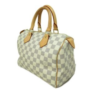 Louis Vuitton Speedy 25 Ivory Damier Azur PVC coated canvas N41534 | AlmaBagz
