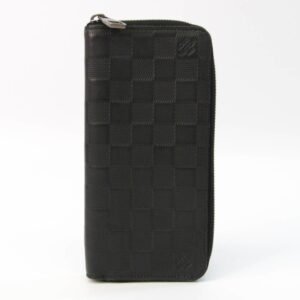 Louis Vuitton Damier Infini Zippy Wallet Vertical N63548 Men's Damier Infini Long Wallet (bi-fold) Onyx | AlmaBagz
