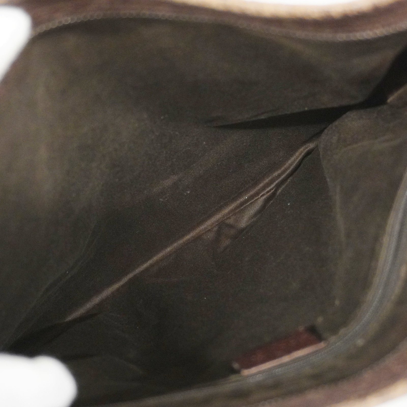 GUCCI GG Canvas Shoulder Bag 113013 Women's Shoulder Bag Beige,Dark Brown | AlmaBagz - Image 5