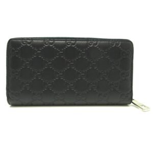 GUCCI GG Marmont Zip Around Women's Men's Long Wallet 473928 Leather Black | AlmaBagz