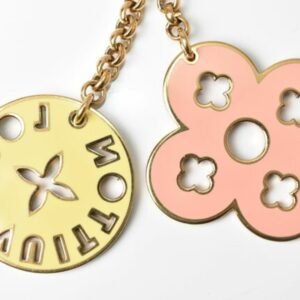 LOUIS VUITTON key ring bag charm  logo flower multicolor | AlmaBagz