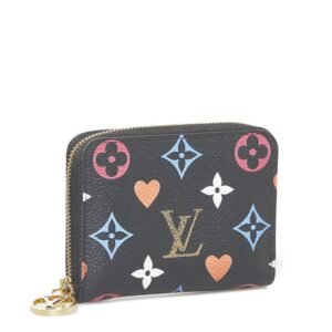 LOUIS VUITTON Monogram Game On Zippy Coin Purse Case M80305 Noir Black PVC Leather Ladies | AlmaBagz