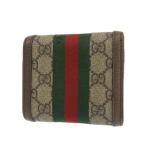GUCCI Ophidia GG Supreme Bifold Wallet 598662 Beige/Brown Women's | AlmaBagz