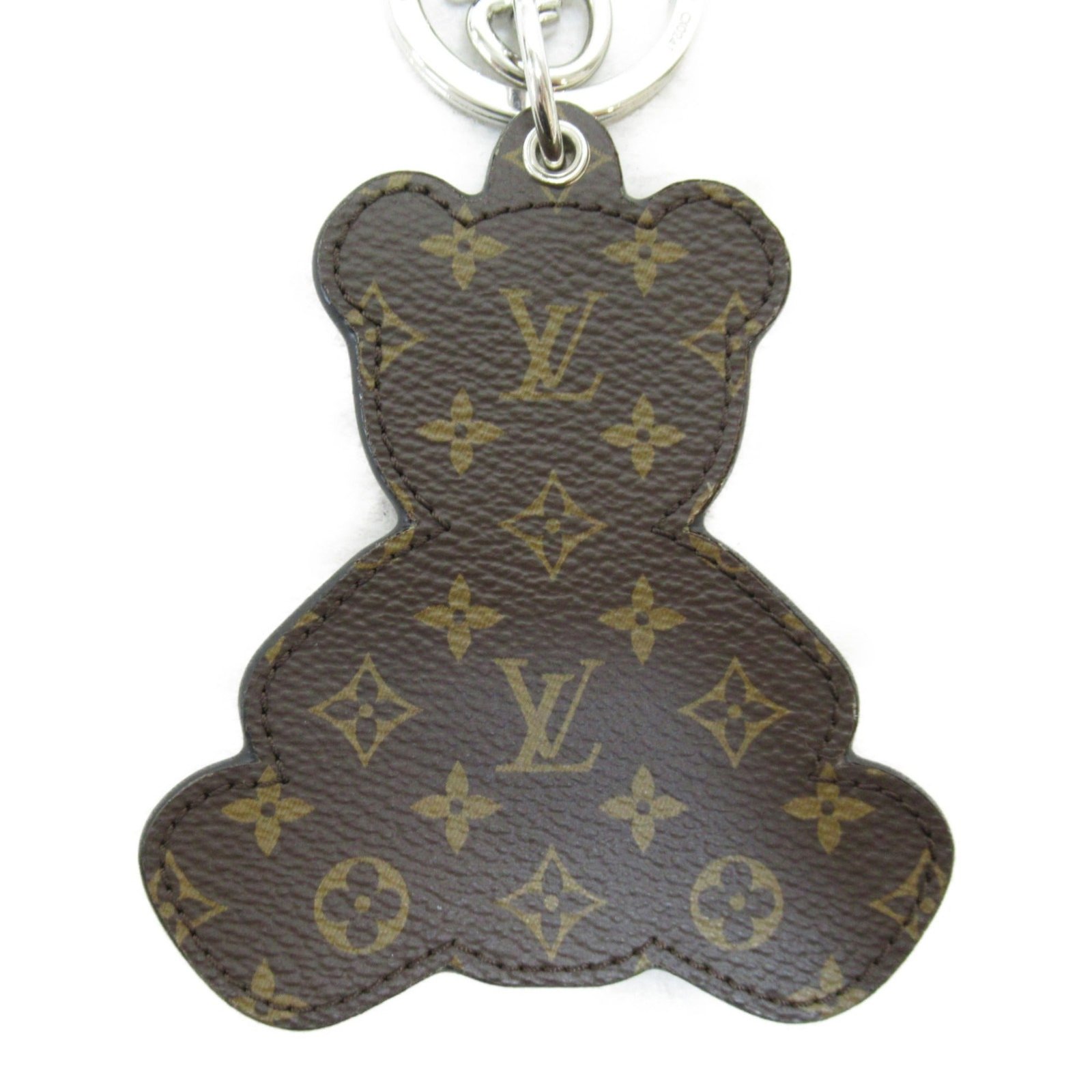 LOUIS VUITTON Portocre Christmas Keychain Brown leather MO0342 | AlmaBagz - Image 2