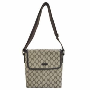 Gucci GG Supreme Shoulder Bag 223666 Beige | AlmaBagz
