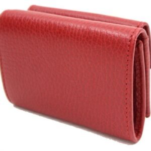 GUCCI Trifold Wallet GG Marmont 523277 Red Leather Ladies | AlmaBagz