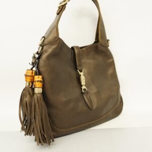 GUCCI[3cc2467]  2WAY Bag New Jackie 246907 Leather Brown Gold metal | AlmaBagz