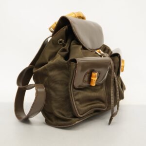 Gucci Bamboo Rucksack 003 2058 0016 5 Women's Nylon Backpack Brown | AlmaBagz