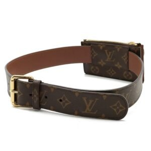 LOUIS VUITTON Monogram Santulle Pochette Duo Belt Bag Waist Pouch #80 M9836 | AlmaBagz