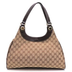 Gucci GG Canvas Women's Shoulder Bag 154981 Beige/Brown | AlmaBagz