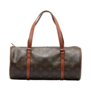 LOUIS VUITTON Monogram Papillon 30 [Old] HandBag M51385 Brown PVC Leather Ladies | AlmaBagz