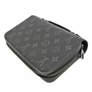 LOUIS VUITTON Monogram Eclipse Zippy XL M61698 Men's Monogram Eclipse Long Wallet [bi-fold] Monogram Eclipse | AlmaBagz