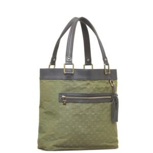 LOUIS VUITTON Monogram Lucile GM Tote Bag Shoulder M92681 Green Dark Brown Canvas Leather Women's | AlmaBagz