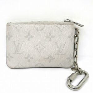 LOUIS VUITTON Monogram Zipped Pouch PM M67809 White Logo Brand Accessory Key Case Coin Unisex | AlmaBagz
