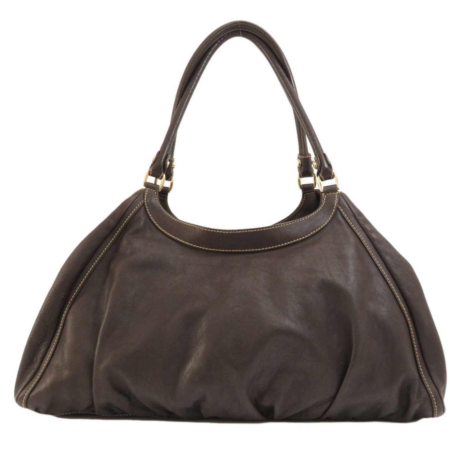 GUCCI 189835 Abbey Tote Bag Leather Ladies | AlmaBagz