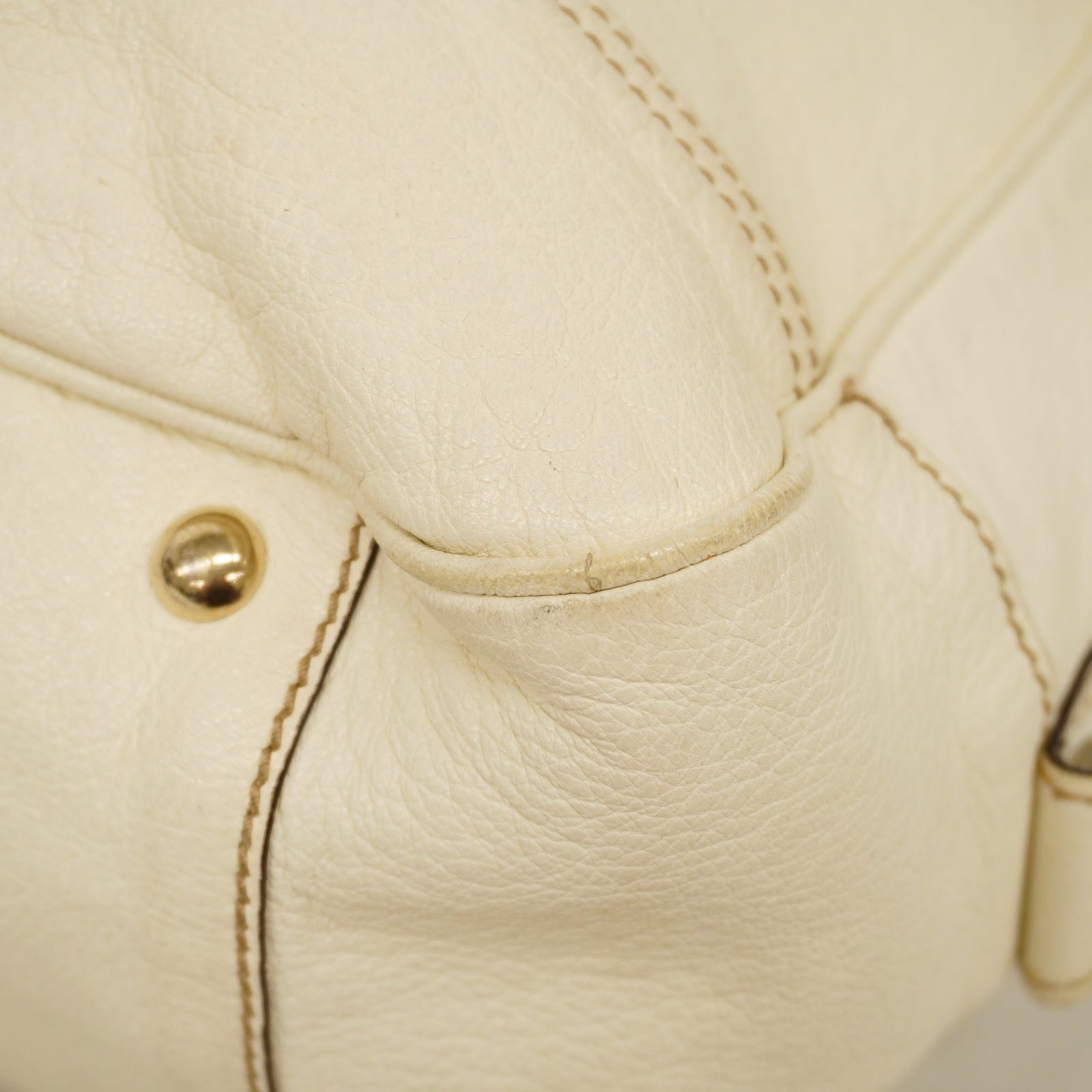 GUCCI Sherry Princey 163805 Women's Leather Tote Bag Ivory | AlmaBagz - Image 8