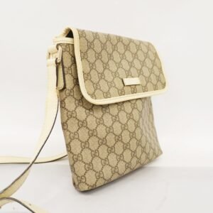 GUCCI  Shoulder Bag 223666 Women's GG Supreme Shoulder Bag Beige,Ivory | AlmaBagz